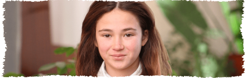 girl smiling