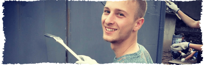 Eugenio volunteering