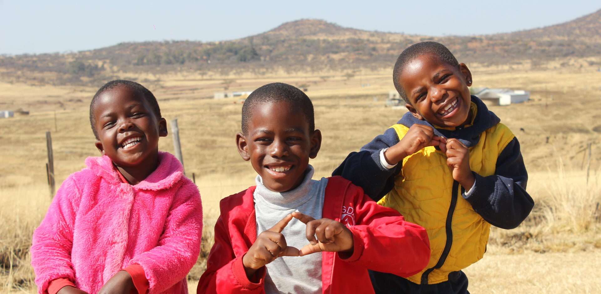 South Africa kids helped